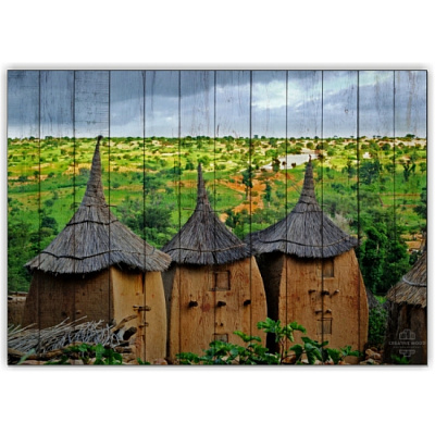 Картины Африка - Деревня Догонов, Африка, Creative Wood